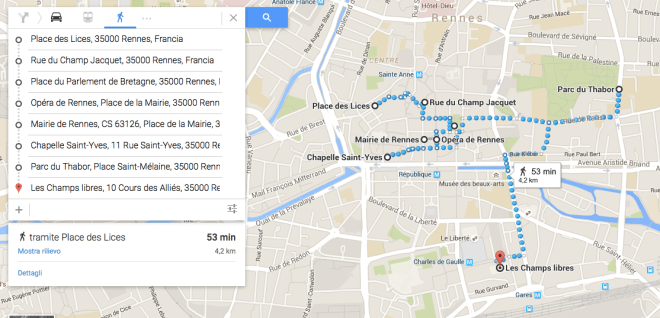 possibile itinerario