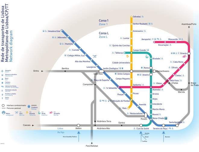 linee metropolitana lisbona