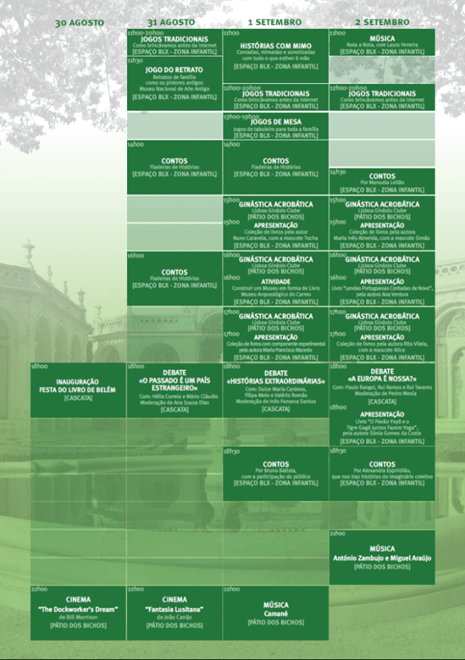 programma fiera libro belem lisbona