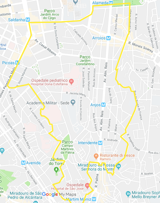 visitare lisbona a piedi itinerario