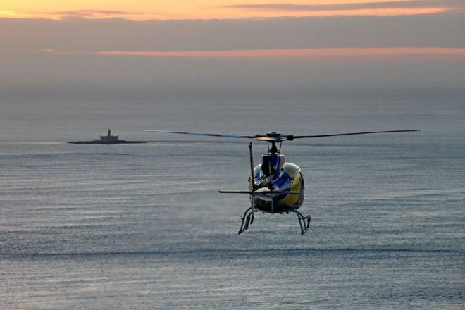 elicottero volo sull'oceano lisbona lisbona in elicottero