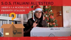unboxing scatola di prodotti italiani all'estero