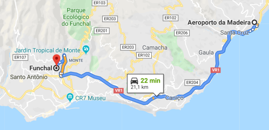 madeira aeroporto come arrivare a funchal