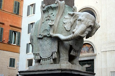 roma bernini elefante portoghese