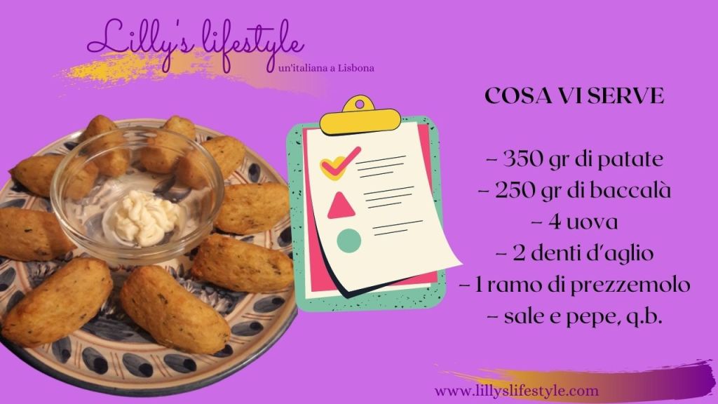 ricetta crocchetta baccalà portogallo