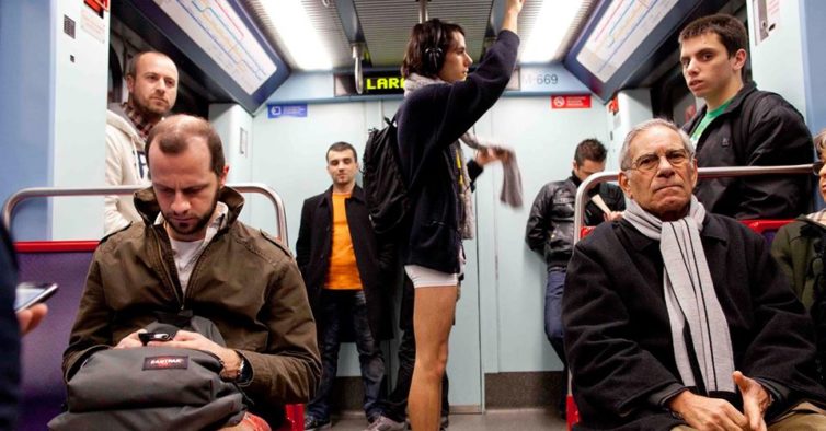 evento mutande metropolitana lisbona