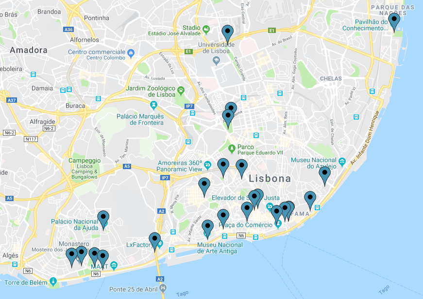 musei da visitare a lisbona la mappa