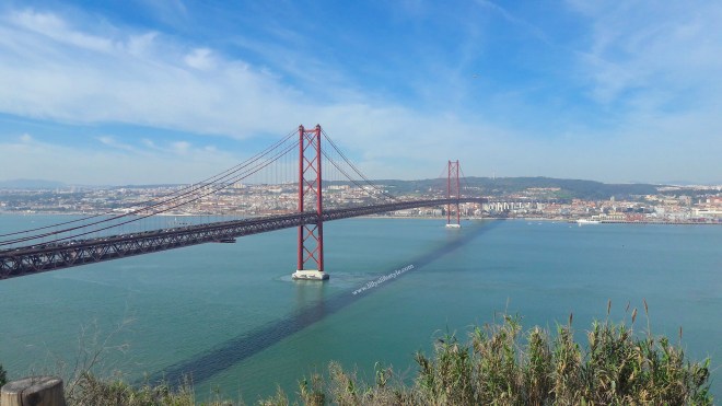 panorama lisbona dal cristo