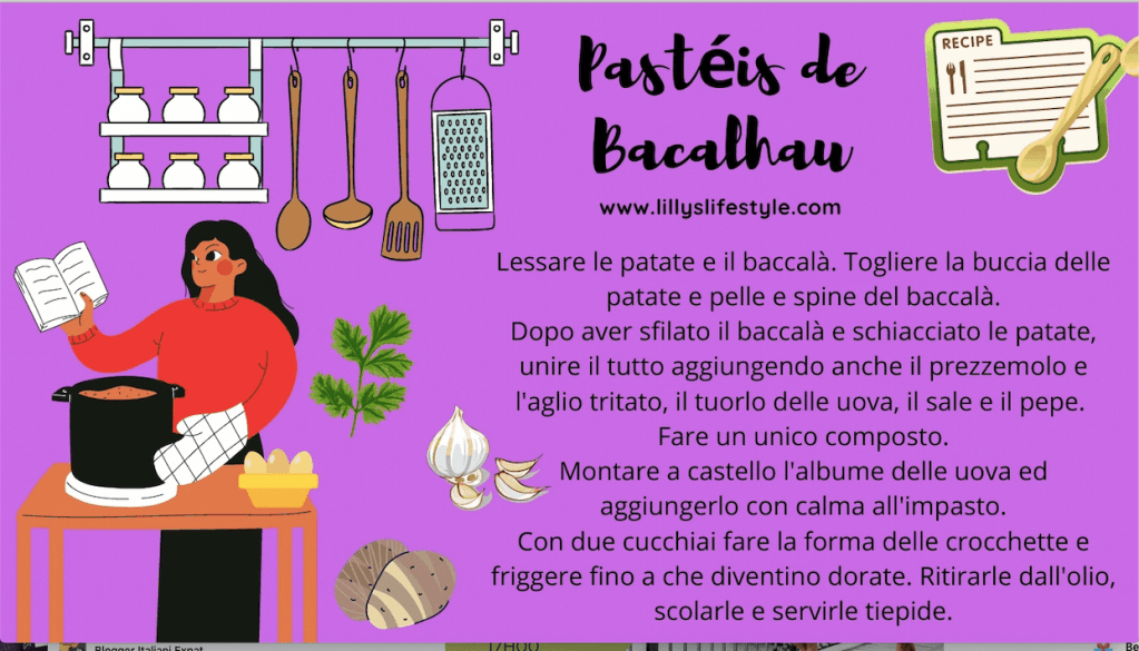 ricetta crocchetta baccalà portogallo